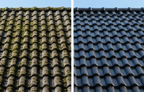 Home taktvätt före efter motala (1)